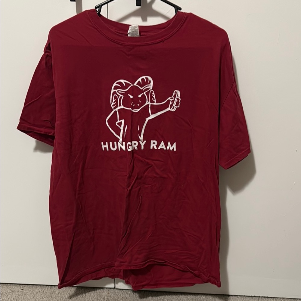 Red Hungry Ram Graphic T-Shirt